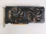 an overhead view of a video card with two fans on it