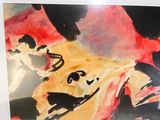 la photo d'une photo représentant un chien posé sur une table