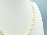 a close up of a necklace on a mannequin mannequin