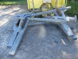 an image of a tractor with a trailer attached to it ' s back