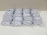 many bags of ice sitting on a table