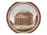 a picture of a picture of a building on a plate