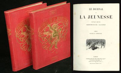 Journal de la Jeunesse deux semestres, Ed Hachette 1884, 2 v…