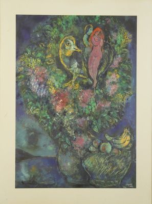 Marc CHAGALL (d'après) : Les paysans. KSP, Paris -Tokyo