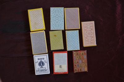 10 jeux de cartes fac similé, réédition, ou autres (non reco…