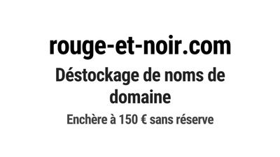 Nom de domaine rouge-et-noir.com.