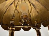 a lamp that is sitting on top of a table