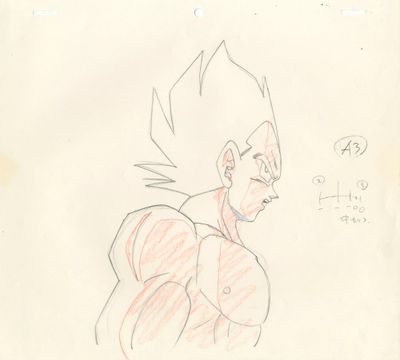 dessin représentant un homme avec une poitrine très volumineuse et une poitrine très imposante