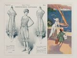 two pictures of a woman in a dress and a child in a dress