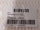 a label that says babyboo on the back of a sweater