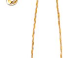 Ensemble collier et boucles d'oreilles dans les tons jaune et argenté