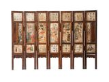 une image représentant un paravent orné de peintures asiatiques