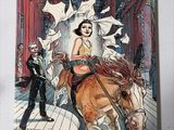 la couverture d'une bande dessinée représentant une femme à cheval