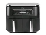 Friteuse à air chaud Ninja noire avec finitions en acier inoxydable