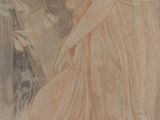 a painting of a woman in a long dress on a wall
