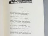 an open book with a picture of a man in a boat in the water