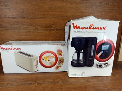 Lot de 1 Grile-Pain et 1 Cafetière de la marque MOULINEX
