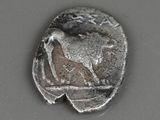 an image of a silver coin with a horse on it