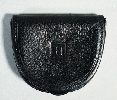 HEXAGONA Porte-monnaie en cuir noir