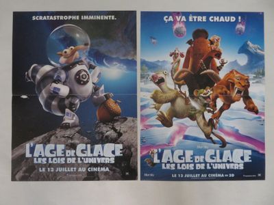 deux affiches de cinéma représentant Ice et Glaf, et Ice et Glaf