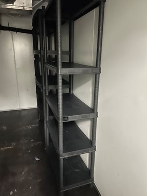 9 étagères en plastique, 1 lave-mains en inox, 1 imprimante … - Photo 1