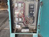 an old electrical panel in the middle of a building