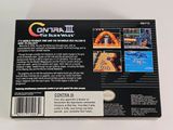 the back cover of a game box for contra ii