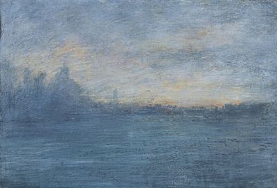 Hervé THIBAULT (né en 1944) Venise, Brume sur la lagune - Photo 1