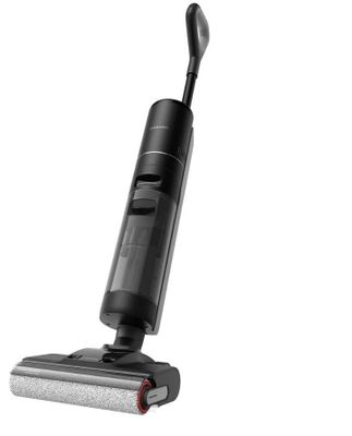 gros plan d'un aspirateur sur fond blanc