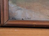 a picture of a painting on the wall of a room