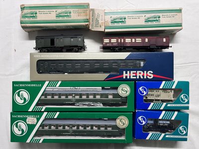 HO – SACHENMODELLE – LS MODELS et Mougel, lot comprenant 2 wagons de m - Photo 1