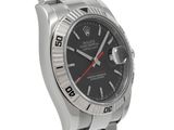 rolex stainless steel datejust black dial mens watch