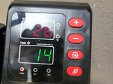 a digital display on the back of a motorcycle