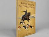 the front cover of a book with a picture of a man on a horse