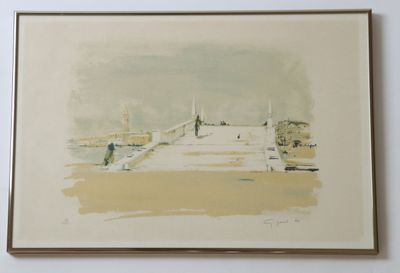 une photo d'une photo d'un tableau sur le mur