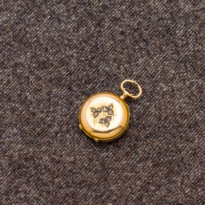 une image représentant un cadenas doré orné d'une patte de chien