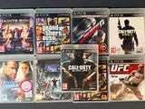 a lot of video games on the table together