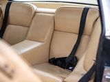 a seat belt in the back seat of a car