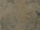 sketches of a woman ' s head, a man ' s head, and a woman ' s head