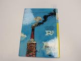 a book with a picture of a smokestack sticking out of it