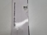 a white box with a sticker on it sitting on a table