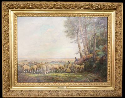 Fernand MAILLAUD (1862-1948) Le berger et son troupeau