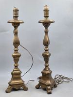 10737-1007 / J1 / Paire de chandeliers en bronze montée en l…