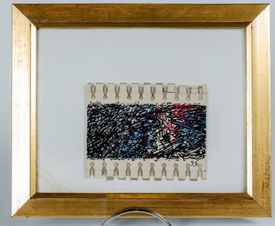 Jacques GERMAIN (1915-2001) : Petit dessin au feutre sur car… - Photo 1