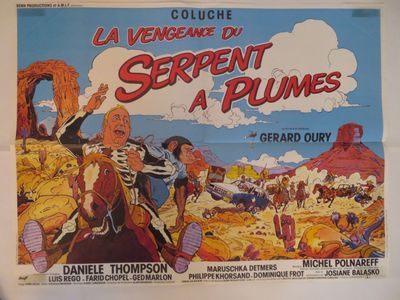 affiche de cinéma française pour un western, représentant un homme à cheval