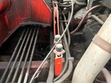 a close up view of the engine of a train