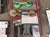 a tool kit that is sitting on the ground