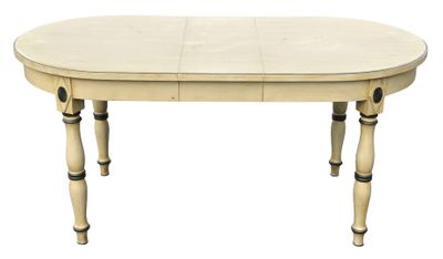 Table de salle à manger de style Directoire en bois relaqué …