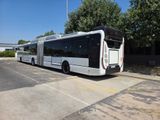 a bus that is parked on the side of the road