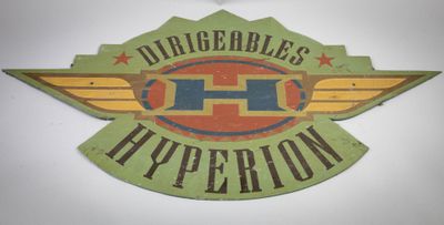 PLAQUE EMAILLEE "Dirigeables Hyperion" - Photo 1